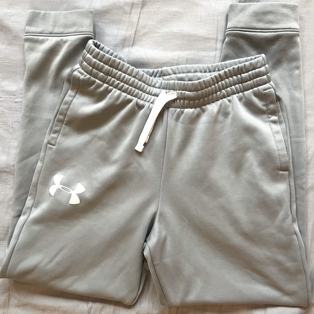 Under Armour Cold Gear Gray Fitted Pants, boys size medium